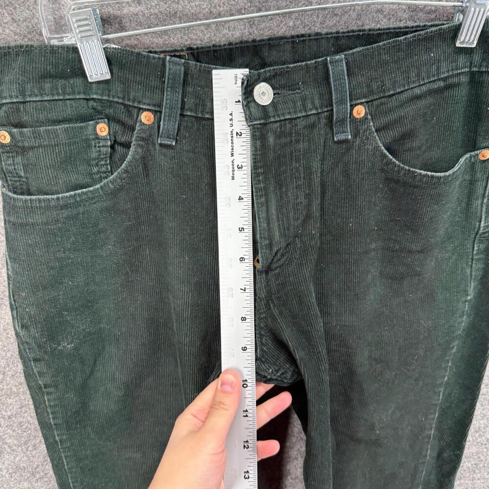 Levi's Jeans Men 31/32 Green Denim Dark Wash Mid Rise 511 Skinny Pockets Regular - Picture 4 of 9